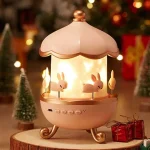 چراغ خواب موزیکال کودک Bunny’s Carousel Night Light Projector WH-E11