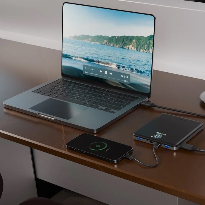 پاور بانک 20000 و هابHDMI پاورولوژی Powerology VoltStream Power Bank PPBCHA89BK