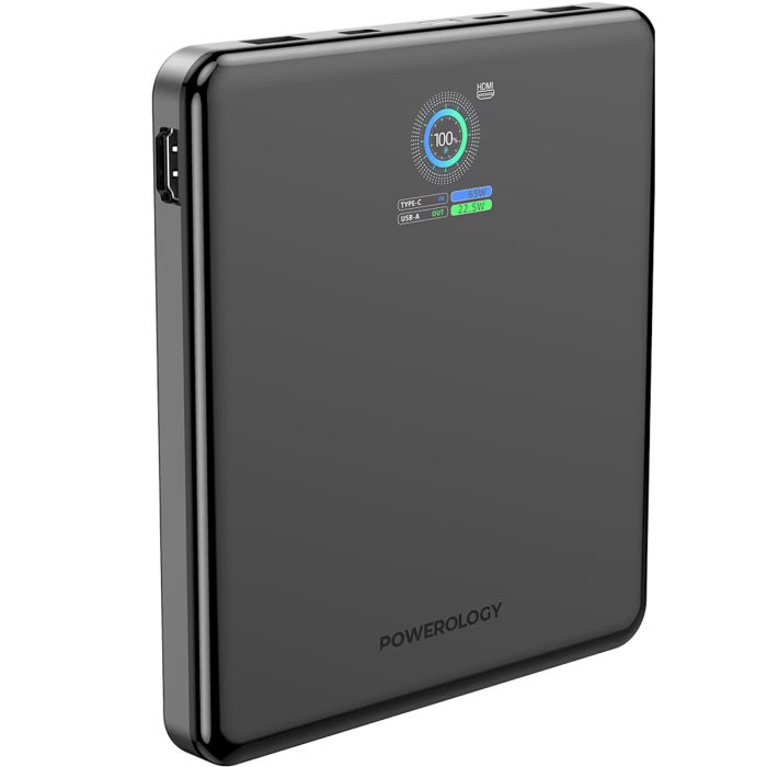 پاور بانک 20000 و هابHDMI پاورولوژی Powerology VoltStream Power Bank PPBCHA89BK