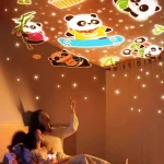 چراغ خواب موزیکال کودک Bunny’s Carousel Night Light Projector WH-E11