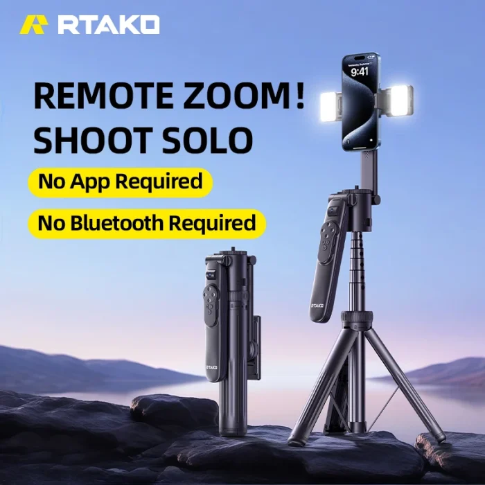 مونوپاد و سه پایه با قابلیت ردیابی 360 درجه رتاکو Rtako selfie stick AI-M18