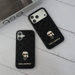 قاب لاکچری Karl Lagerfeld Monogram Case | گارد مونوگرام کارل لاگرفلد مشکی
