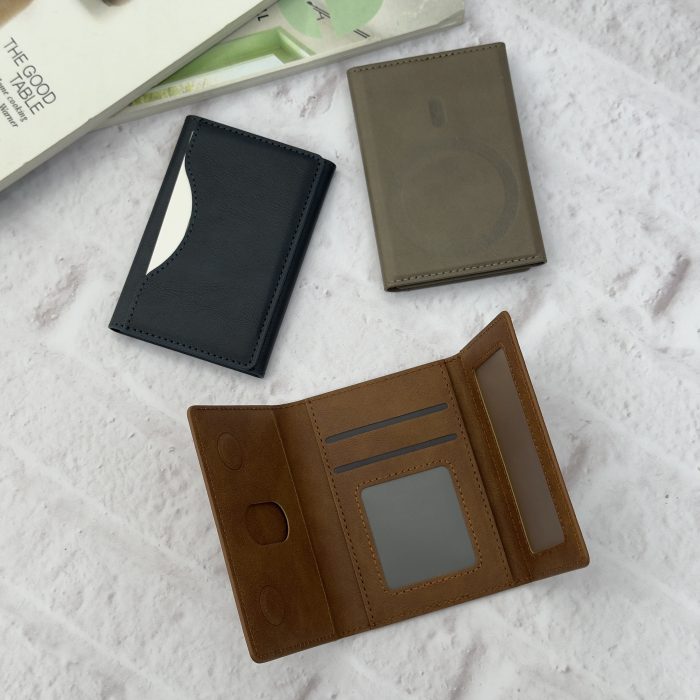 ولت چرمی کیفی مگ سیف ساپورت MagSafe Leather Wallet Folio Shield