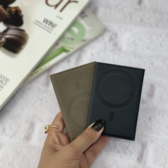 ولت چرمی کیفی مگ سیف ساپورت MagSafe Leather Wallet Folio Shield