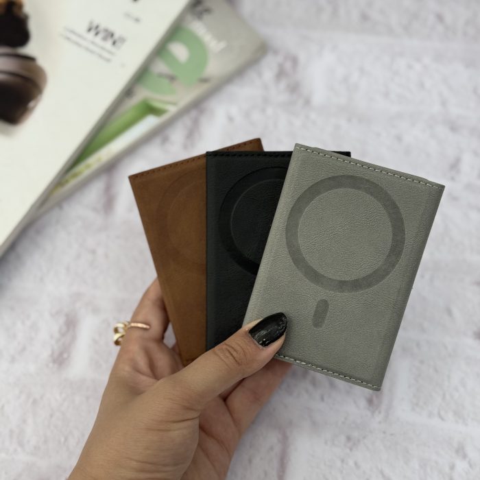 ولت چرمی کیفی مگ سیف ساپورت MagSafe Leather Wallet Folio Shield