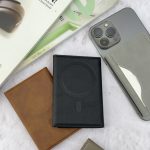 ولت چرمی کیفی مگ سیف ساپورت MagSafe Leather Wallet Folio Shield
