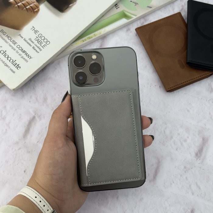 ولت چرمی کیفی مگ سیف ساپورت MagSafe Leather Wallet Folio Shield