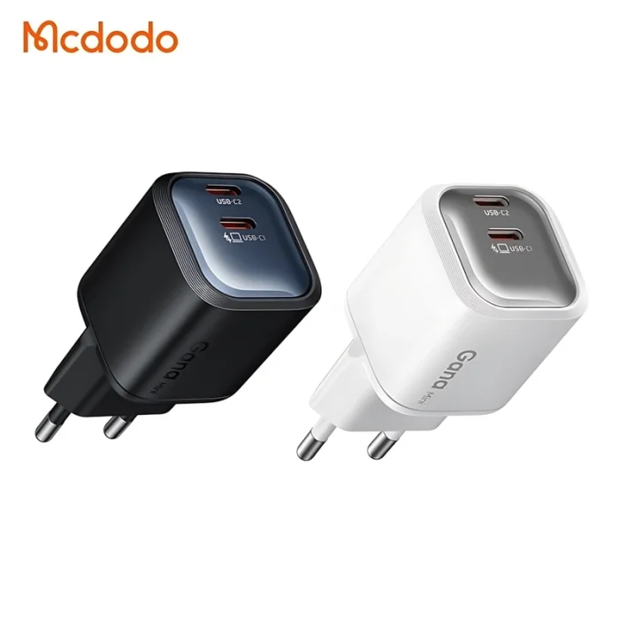 F:\FOR SITE\MCDODO\آداپتور دو پورت 45 وات مک دودو Mcdodo Gana Mini Charger CH-100