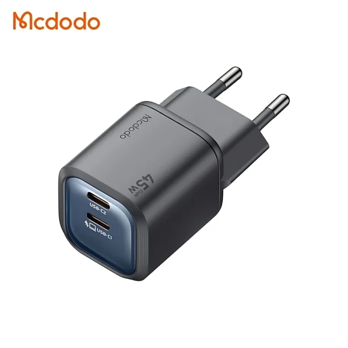 F:\FOR SITE\MCDODO\آداپتور دو پورت 45 وات مک دودو Mcdodo Gana Mini Charger CH-100