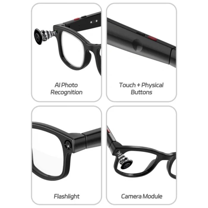 عینک هوشمند دوربین دار مدل Smart Glass AI AIMB-G1