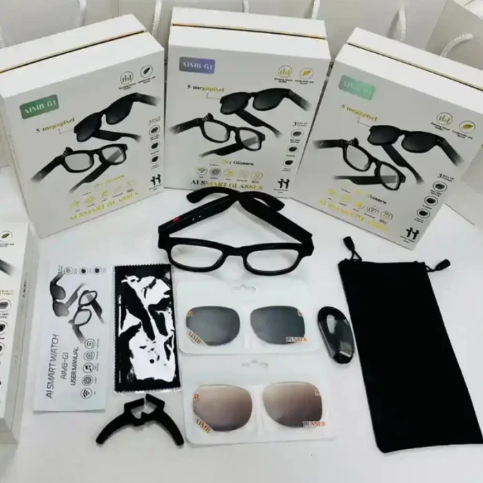 عینک هوشمند دوربین دار مدل Smart Glass AI AIMB-G1