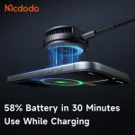 فن خنک کننده و شارژر وایرلس 25 واتی مکدودو MCDODO Wireless Charger Fast Charging Qi2 CH-8410