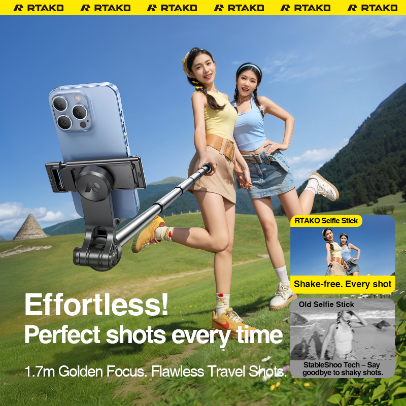 مونوپاد و سه پایه شاتر دار رتاکو Rtako M17 Pro Selfie Stick