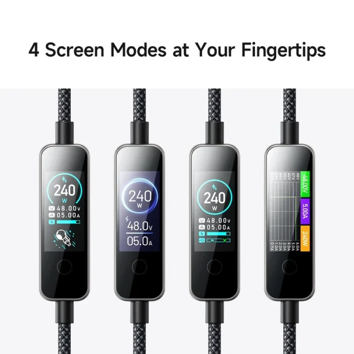 کابل شارژ دوسر تایپ سی با صفحه نمایش مک دودو  Mcdodo Cable With TFT Screen Display MC-875 - تصویر 2