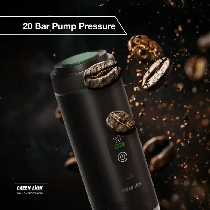 اسپرسو ساز قابل حمل گرین لاین Green Lion Caffex Coffee Maker 72W GNCFCFGL05BK