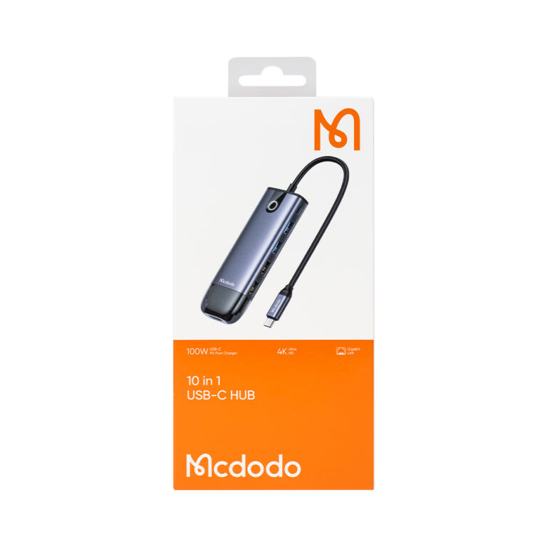 HU-7420-16-768x768 هاب شارژر تایپ سی 10 پورت مک دودو Mcdodo 10 in 1 USB-C HUB HU-7420