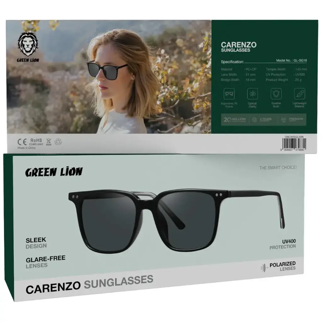 IMG_0554 عینک آفتابی گرین لاین Green Lion Carenzo Sunglasses GNCARSGLSBK