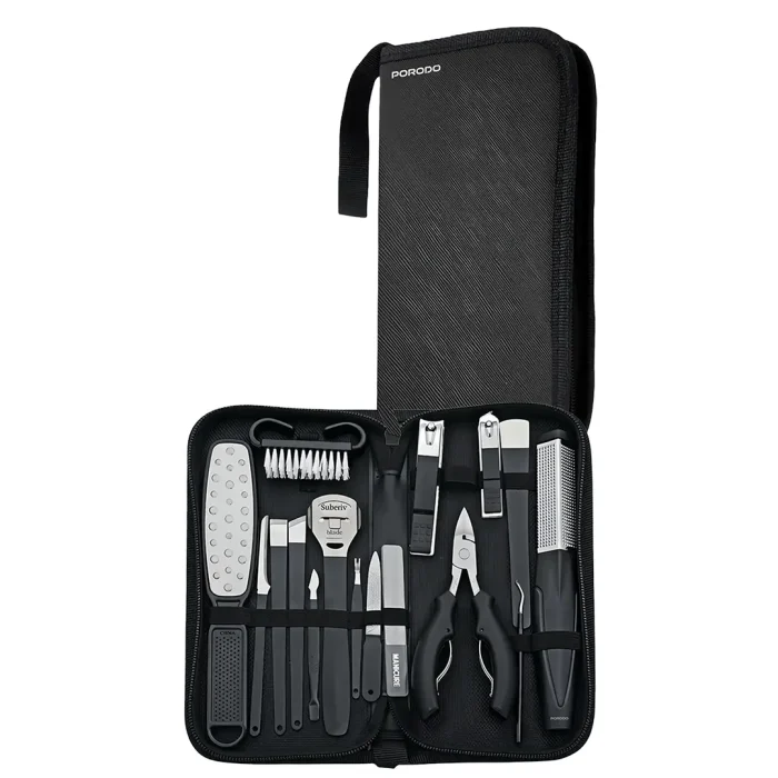 ست ۱۶ کاره مانیکور و پدیکور ناخن‌ پرودو Porodo Manicure & PedicureSet PDLFST8010BK