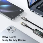 کابل شارژ دوسر تایپ سی با صفحه نمایش مک دودو Mcdodo Cable With TFT Screen Display MC-875
