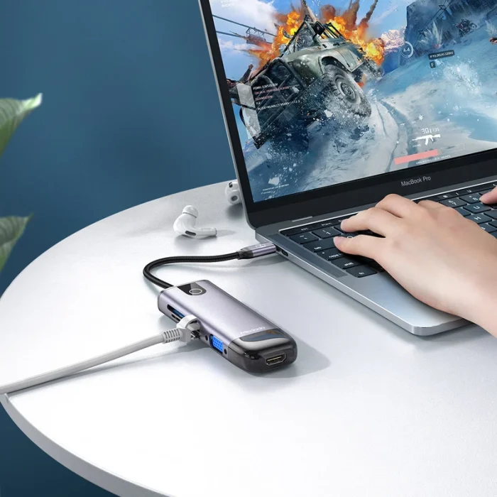 هاب شارژر تایپ سی 10 پورت مک دودو Mcdodo 10 in 1 USB-C HUB HU-7420