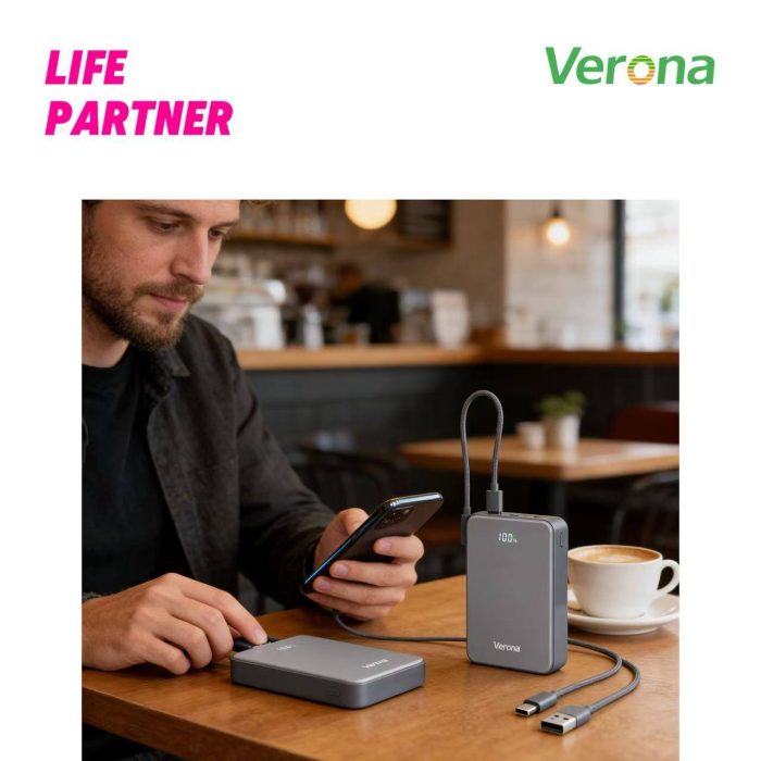پاوربانک 20000 با توان 22.5 وات ورونا Verona PowerBank PB-920