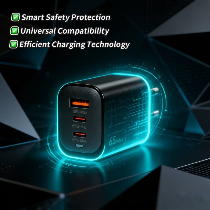 شارژر دیواری سریع 65W ورونا VERONA 65W Smart Fast Charger CG - 165EB
