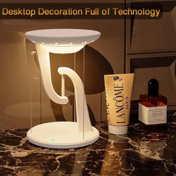 چراغ رومیزی معلق و شارژ وایرلس TENSEGRITY SMART DESK LAMP WITH WIRELESS CHARGE