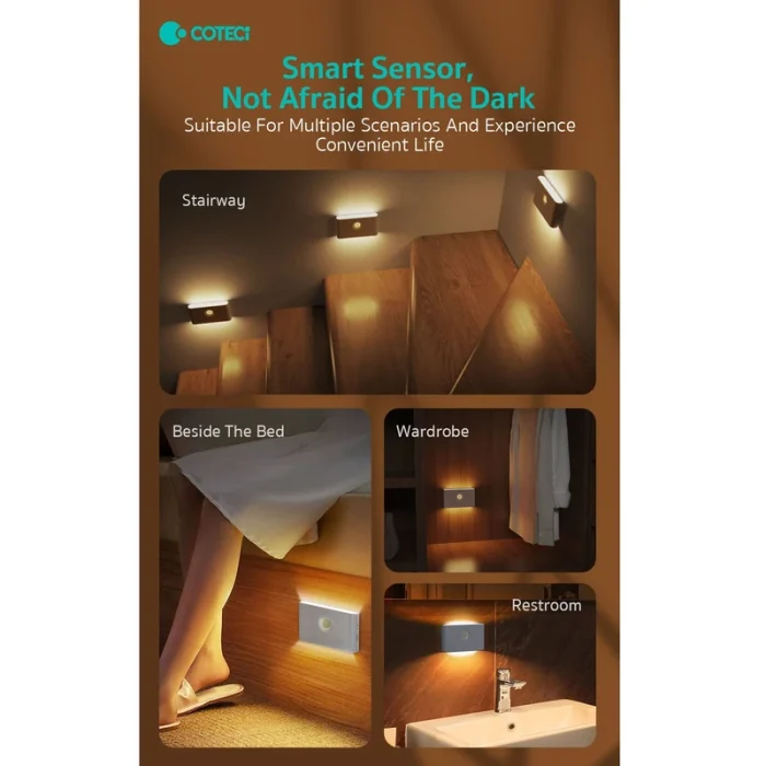 چراغ هوشمند دیواری کوتتسی COTECi Motion Sensor LED Light 89005