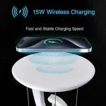چراغ رومیزی معلق و شارژ وایرلس TENSEGRITY SMART DESK LAMP WITH WIRELESS CHARGE