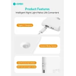 چراغ هوشمند دیواری کوتتسی COTECi Motion Sensor LED Light 89005