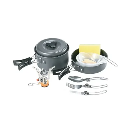 ست 10 تیکه ظروف کمپینگ گرین لاین Green Lion 10in1 Camping Cookware GN10N1COOKBK