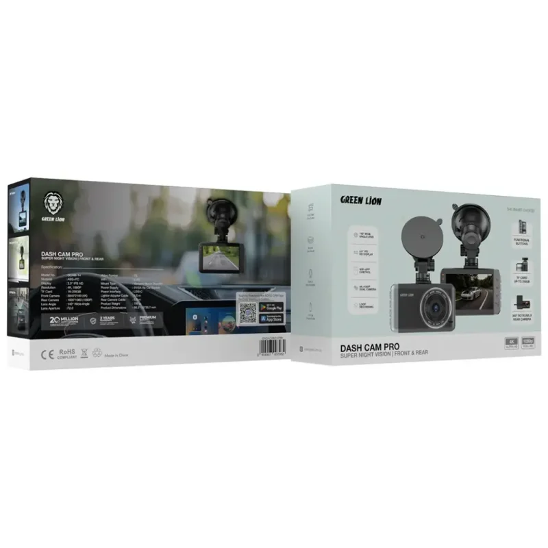 دوربین ثبت وقایع گرین لاین Green Lion Dash Cam Pro GNDACAM14PBK