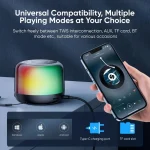 اسپیبکر نورانی RGB بلوتوثی جویروم Joyroom Transparent RGB Wireless Speaker JR-ML03