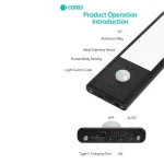 چراغ هومشند 30 سانتی کوتسی Coteci 1-World Sensor Light 89003