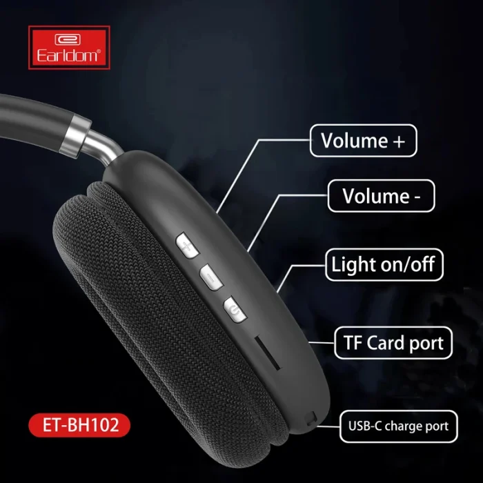 هدفون وایرلس ارلدام EARLDOM Wireless Headphone BH102